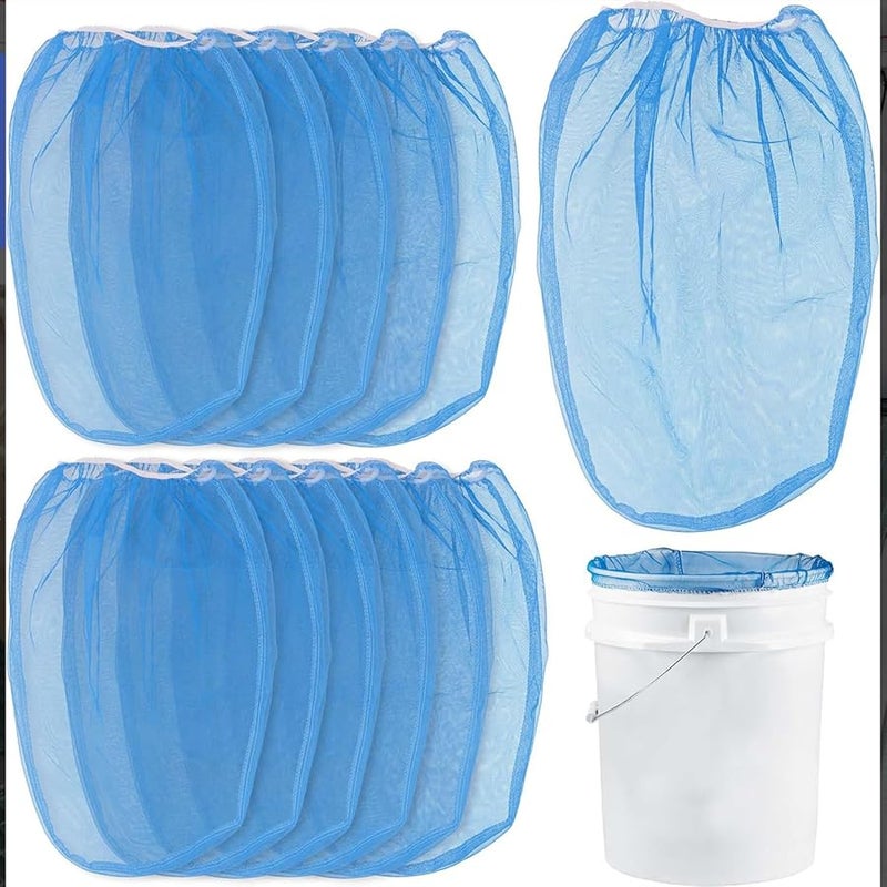 Blue Small Paint Strainer Bags Pack of 10 Fine Net Filters for Gardening and Multipurpose Use - Image 2